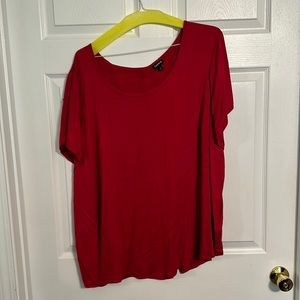 Torrid Size 4 (24/26) red blouse button in the back